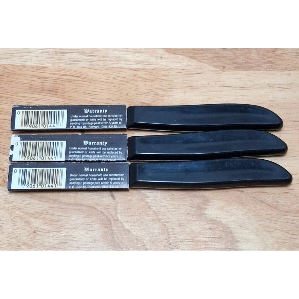 3 Vintage Quikut Paring Knife Stainless 6.25